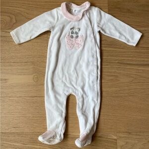 Mayoral button up sleeper, 12M, white
